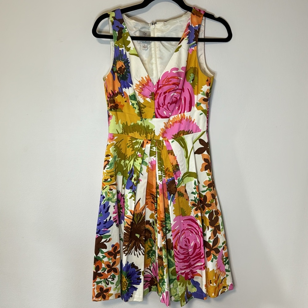 Suzi Chen for Maggy Boutique Floral A-line Dress Size 4